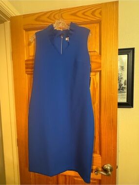 Calvin Klein Royal Blue Sleeveless Sheath Dress